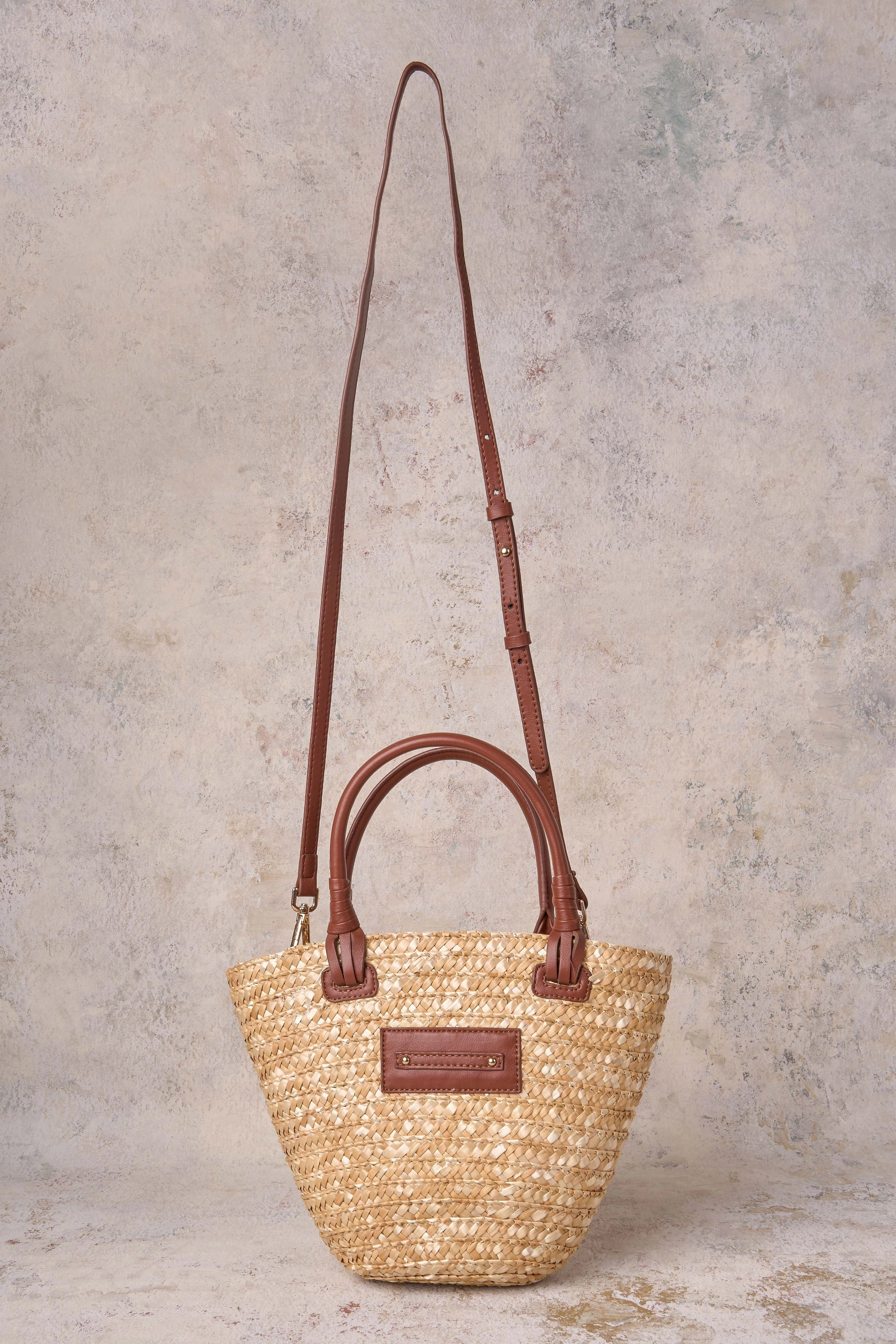 Petite Basket Bag - Natural