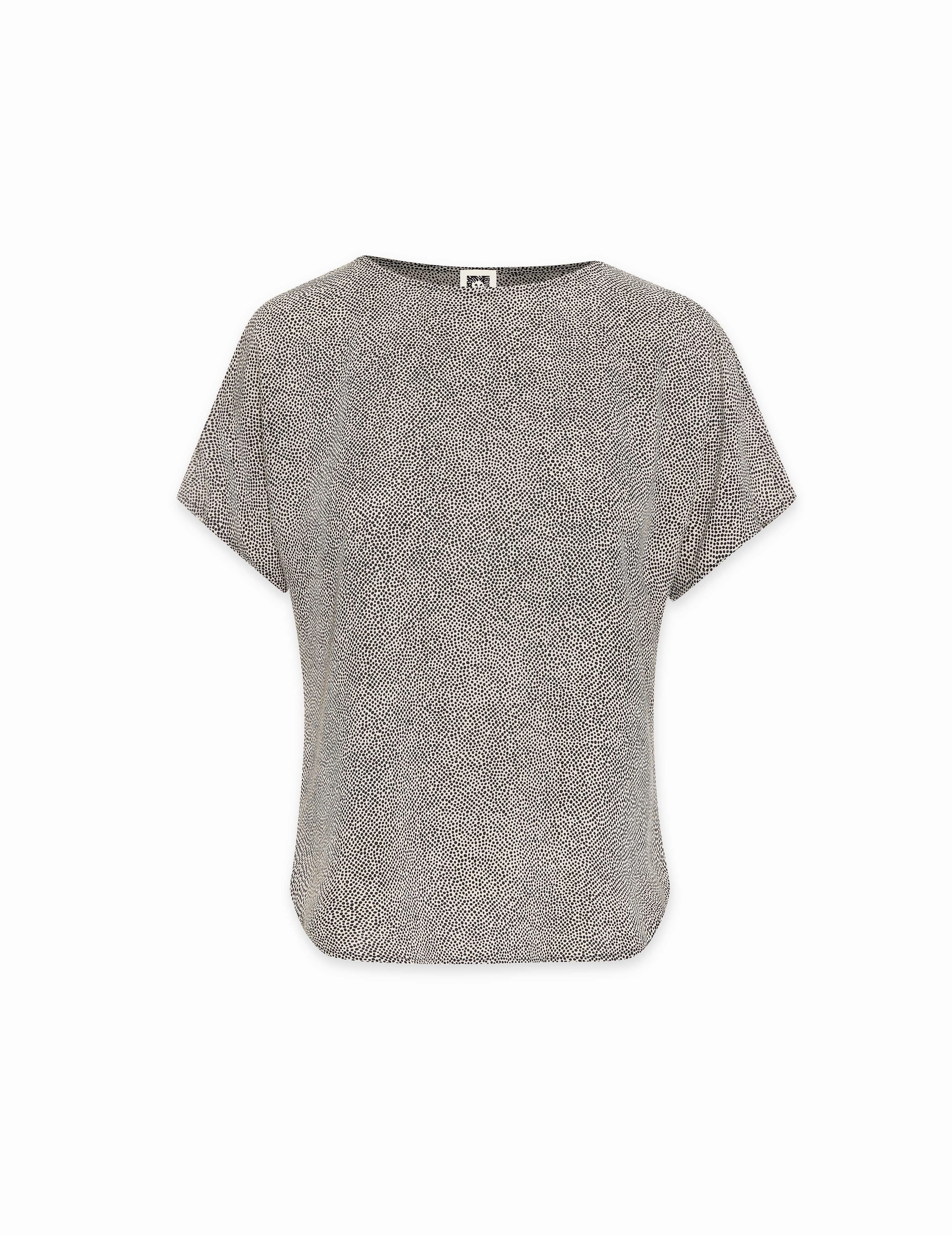Petite Rambling Mini Dot Bateau Blouse- Sale