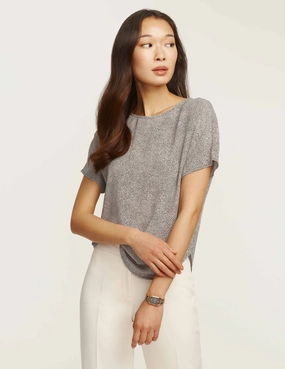 Petite Rambling Mini Dot Bateau Blouse- Sale