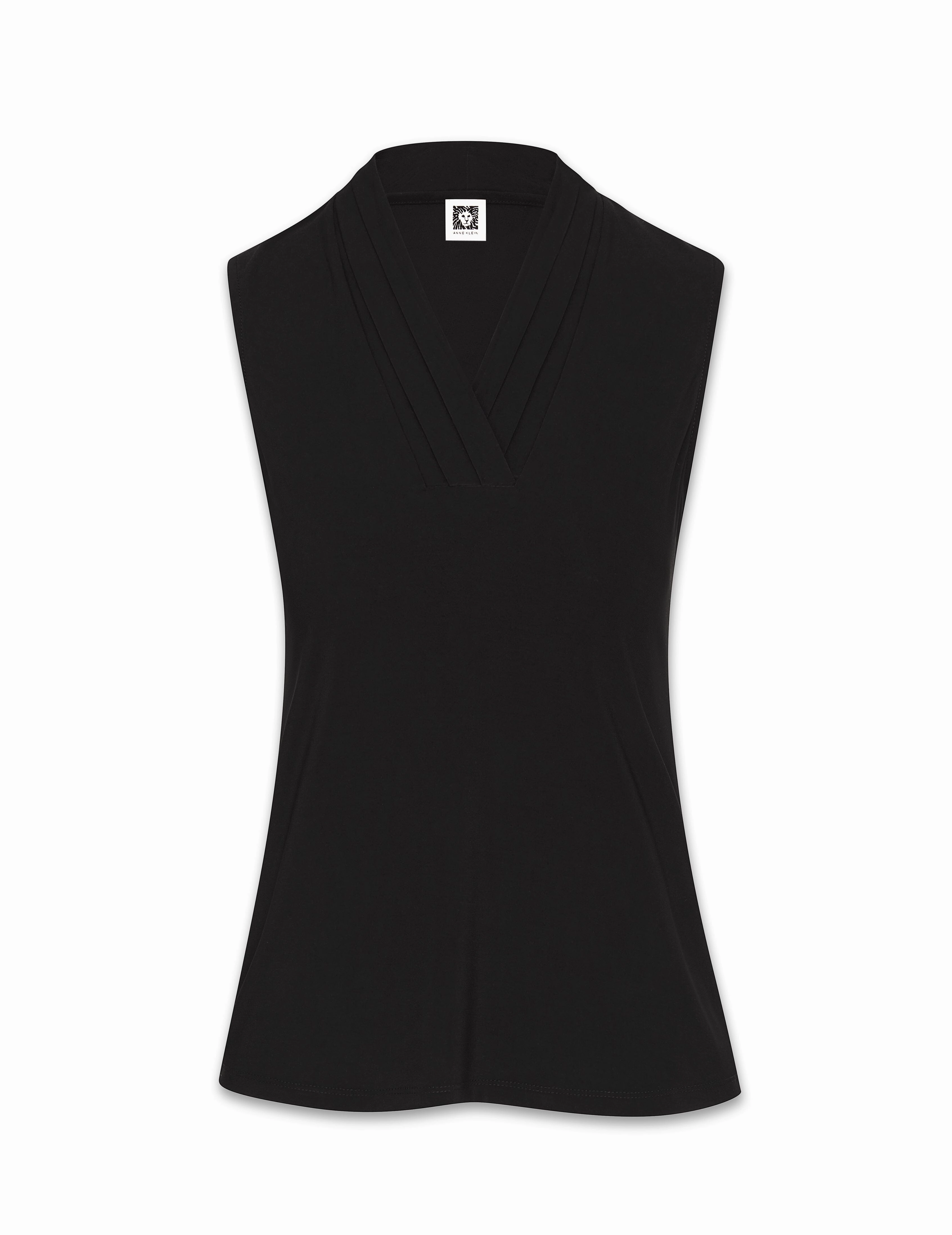 Petite V-Neck Triple Pleat Top- Sale