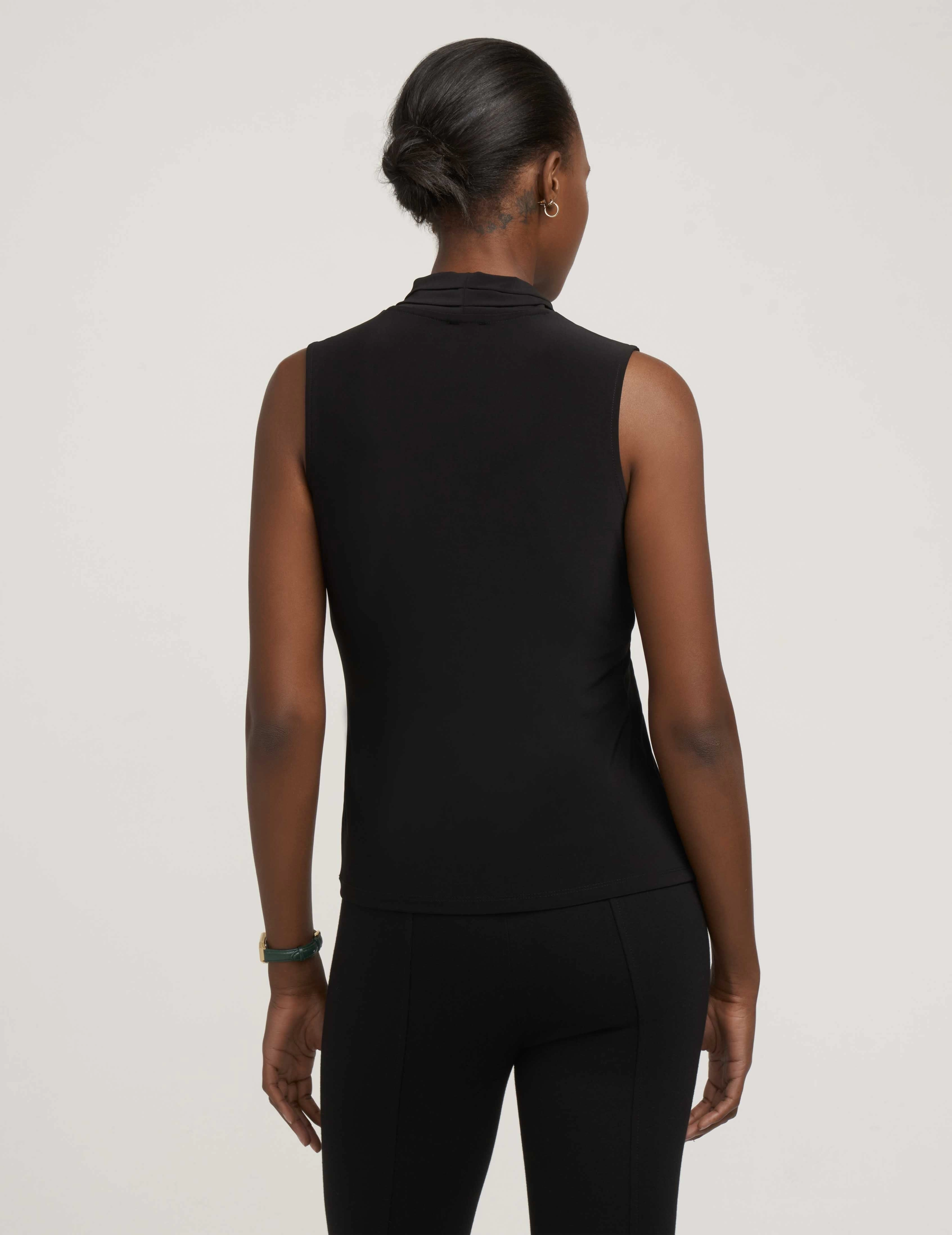 Petite V-Neck Triple Pleat Top- Sale
