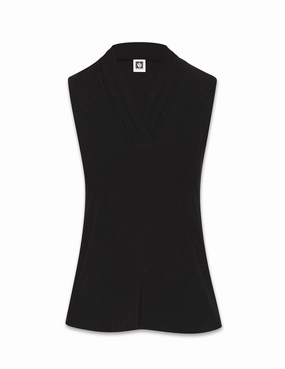 Petite V-Neck Triple Pleat Top- Sale
