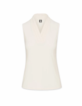 Petite V-Neck Triple Pleat Top- Sale