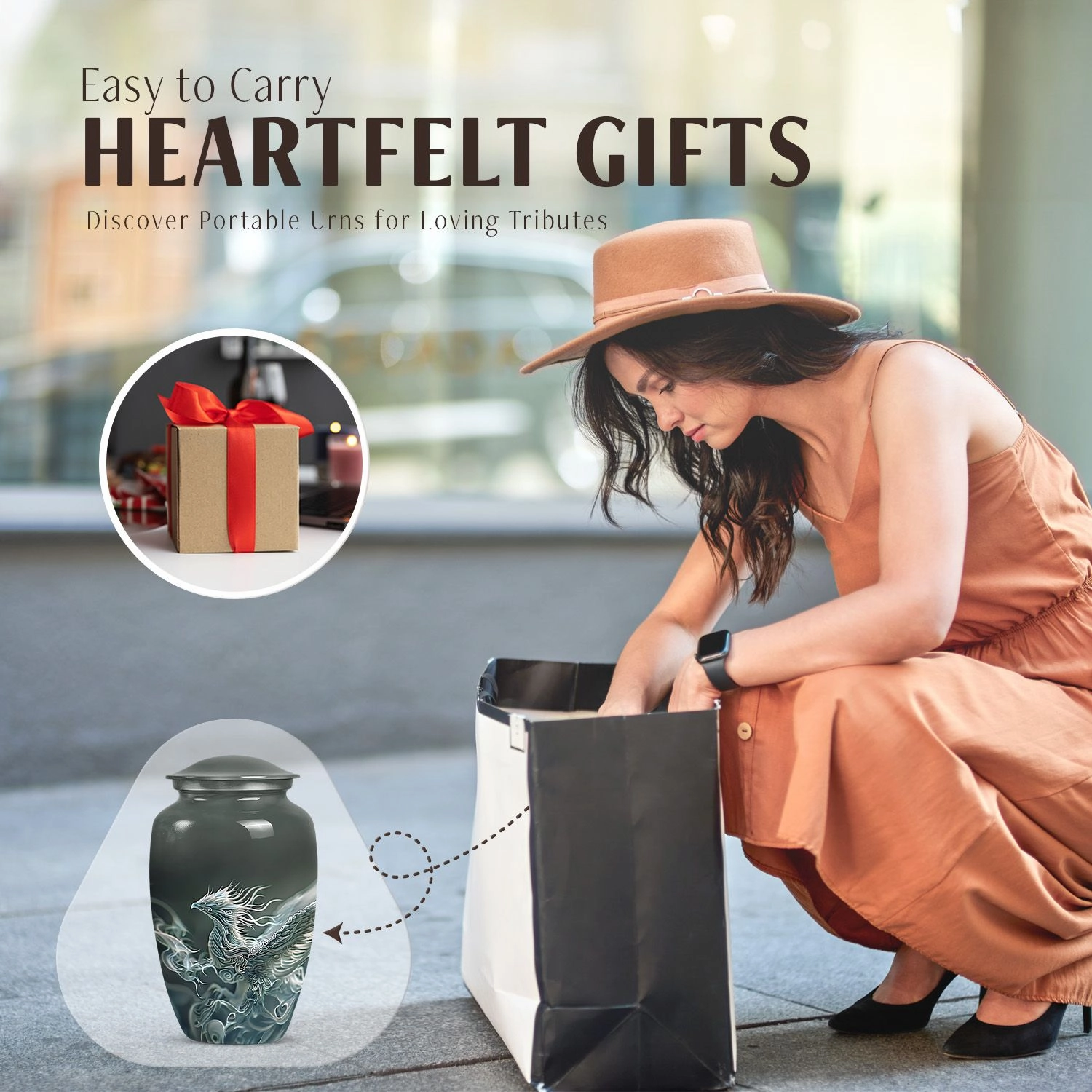 Phoenix Ascend: Premium Aluminium Cremation Urn, A Tribute to Dad