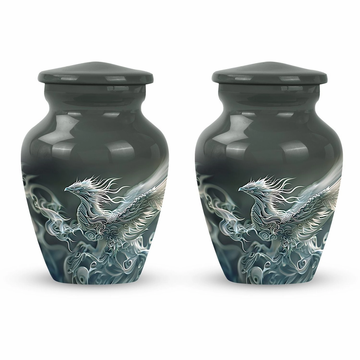 Phoenix Ascend: Premium Aluminium Cremation Urn, A Tribute to Dad