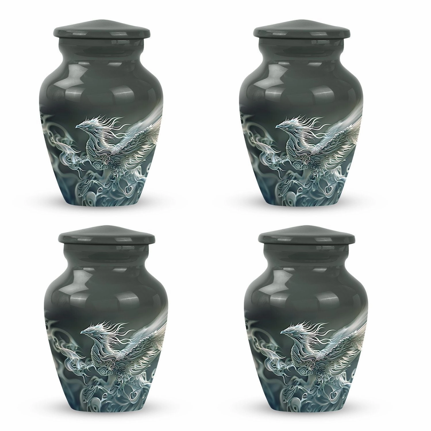 Phoenix Ascend: Premium Aluminium Cremation Urn, A Tribute to Dad