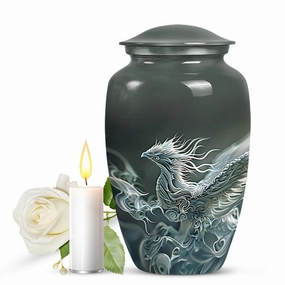 Phoenix Ascend: Premium Aluminium Cremation Urn, A Tribute to Dad