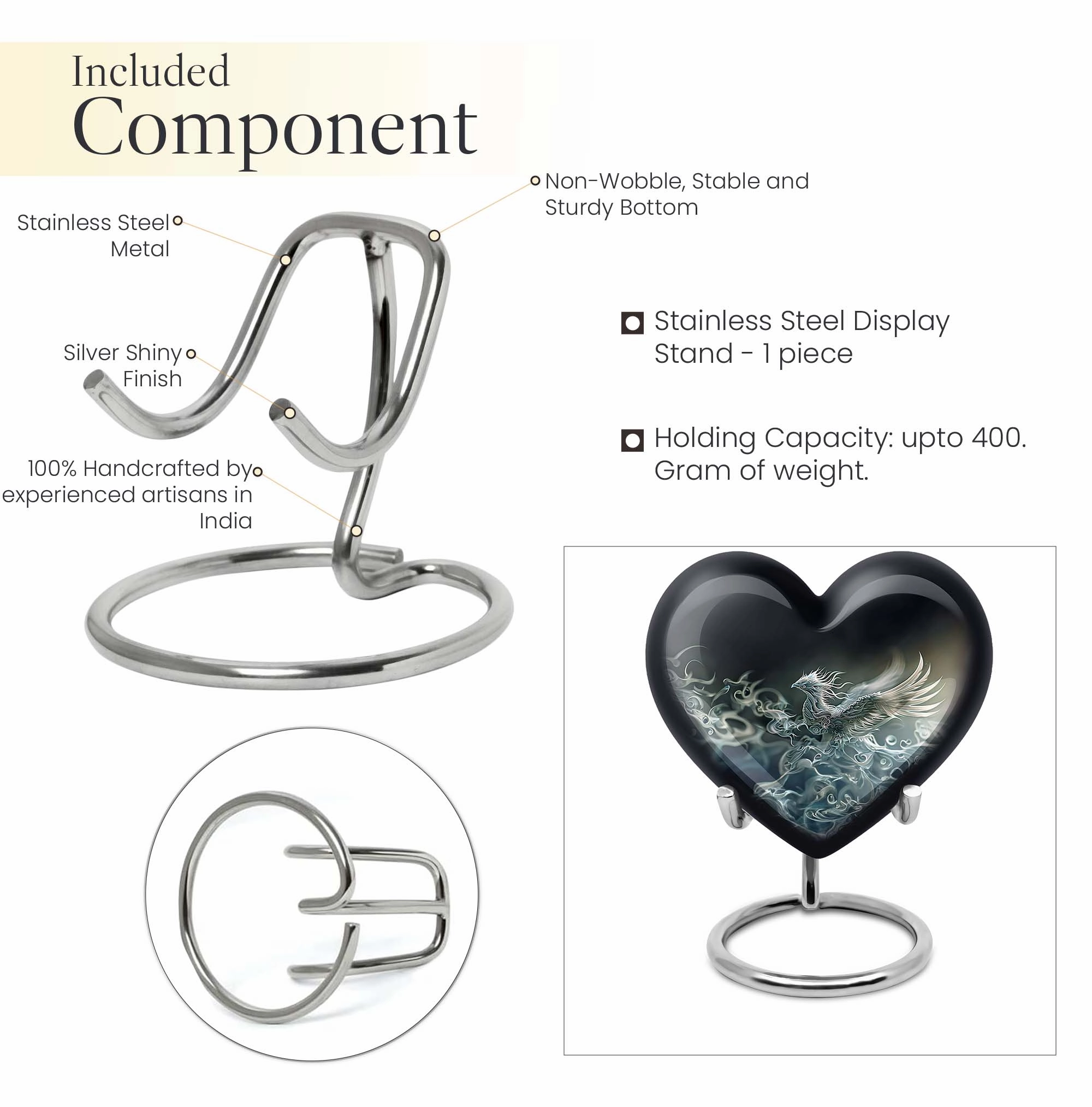 Phoenix Embrace: Cherished Dad Memorial Cremation Urn