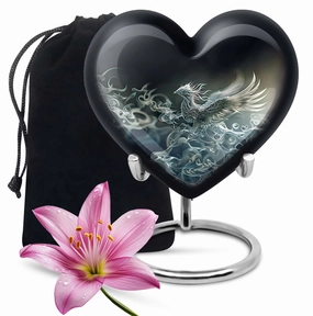 Phoenix Embrace: Cherished Dad Memorial Cremation Urn