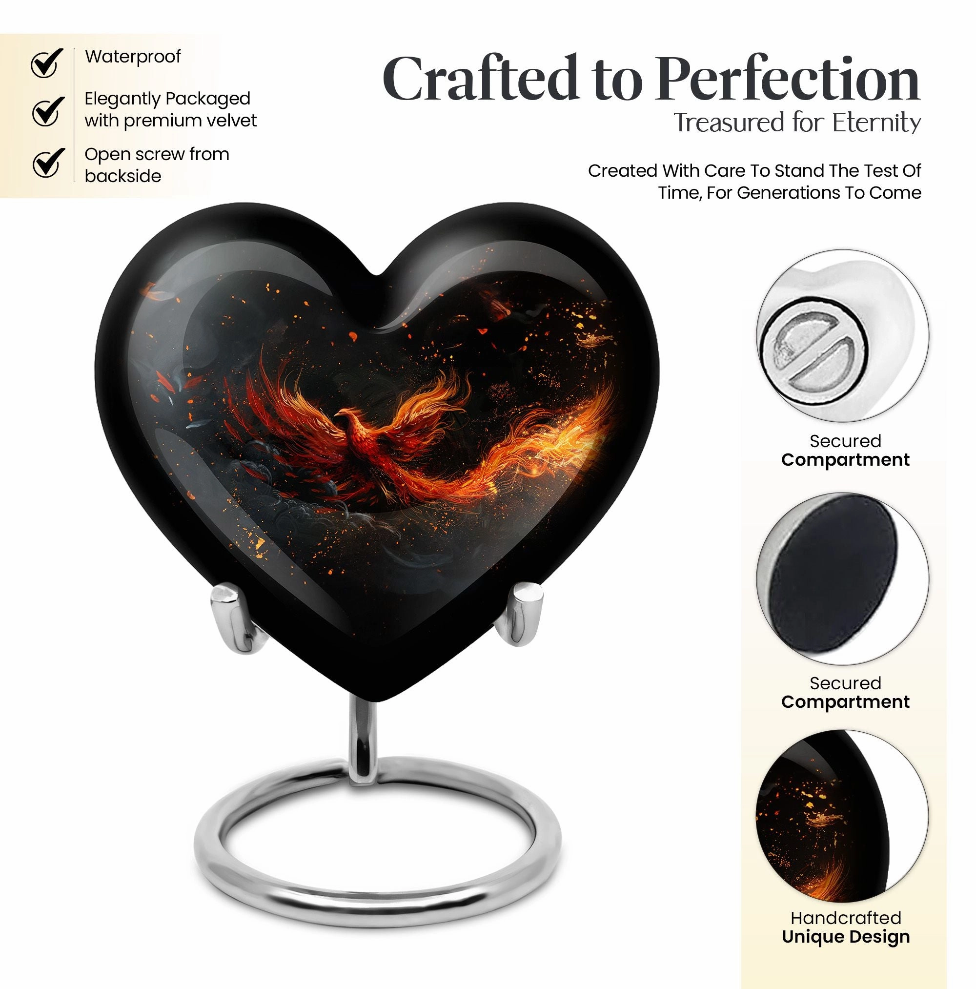Phoenix Urn Infinite Comfort - Commemorating Life and Love