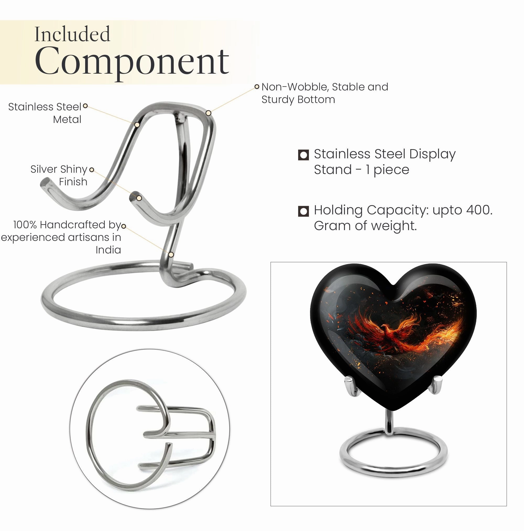 Phoenix Urn Infinite Comfort - Commemorating Life and Love