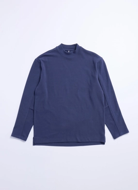 Polyester Velvet Fleece Mock Neck Top