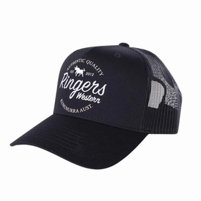 Ringers Western Boundary Trucker Cap - Jet Black