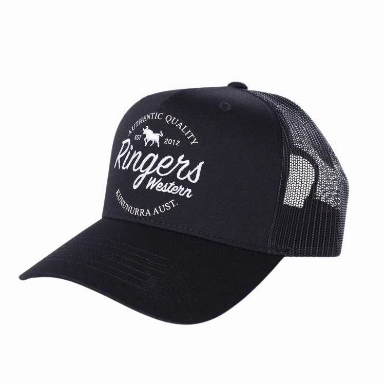 Ringers Western Boundary Trucker Cap - Jet Black