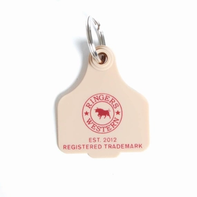 Ringers Western Cattle Tag - Biscuit