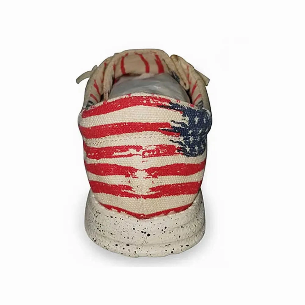 Roper Hang Loose American Flag Heel - Mens Moccasin