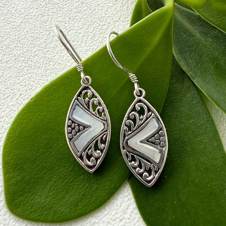 Seaside Mother-Of-Pearl Earrings - Sterling Silver, Indonesia