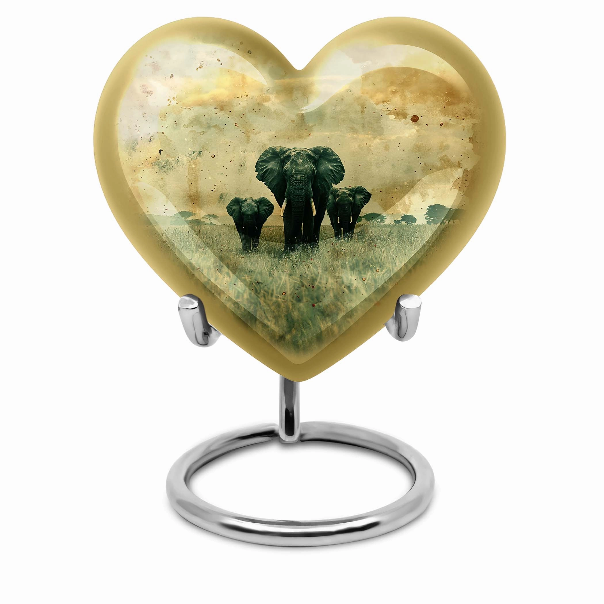 Serene Elephant Cremation Tribute - Funeral Urn for Women
