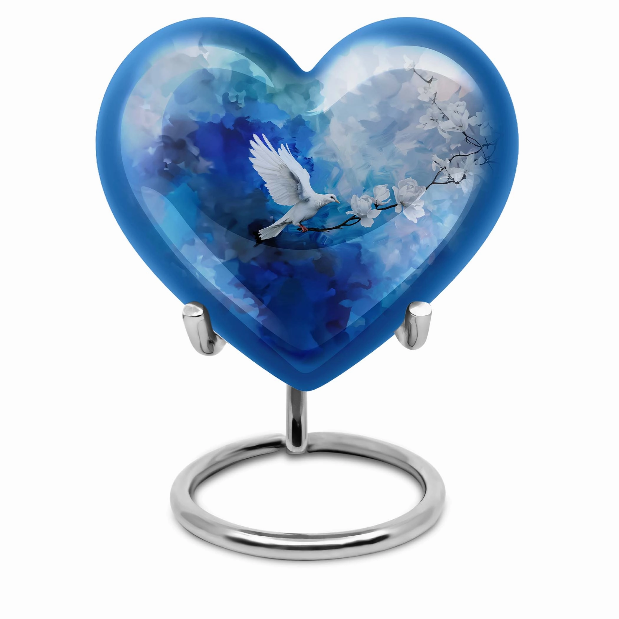 Serenity Dove Embrace - A Dignified Funeral Urn For Memorial