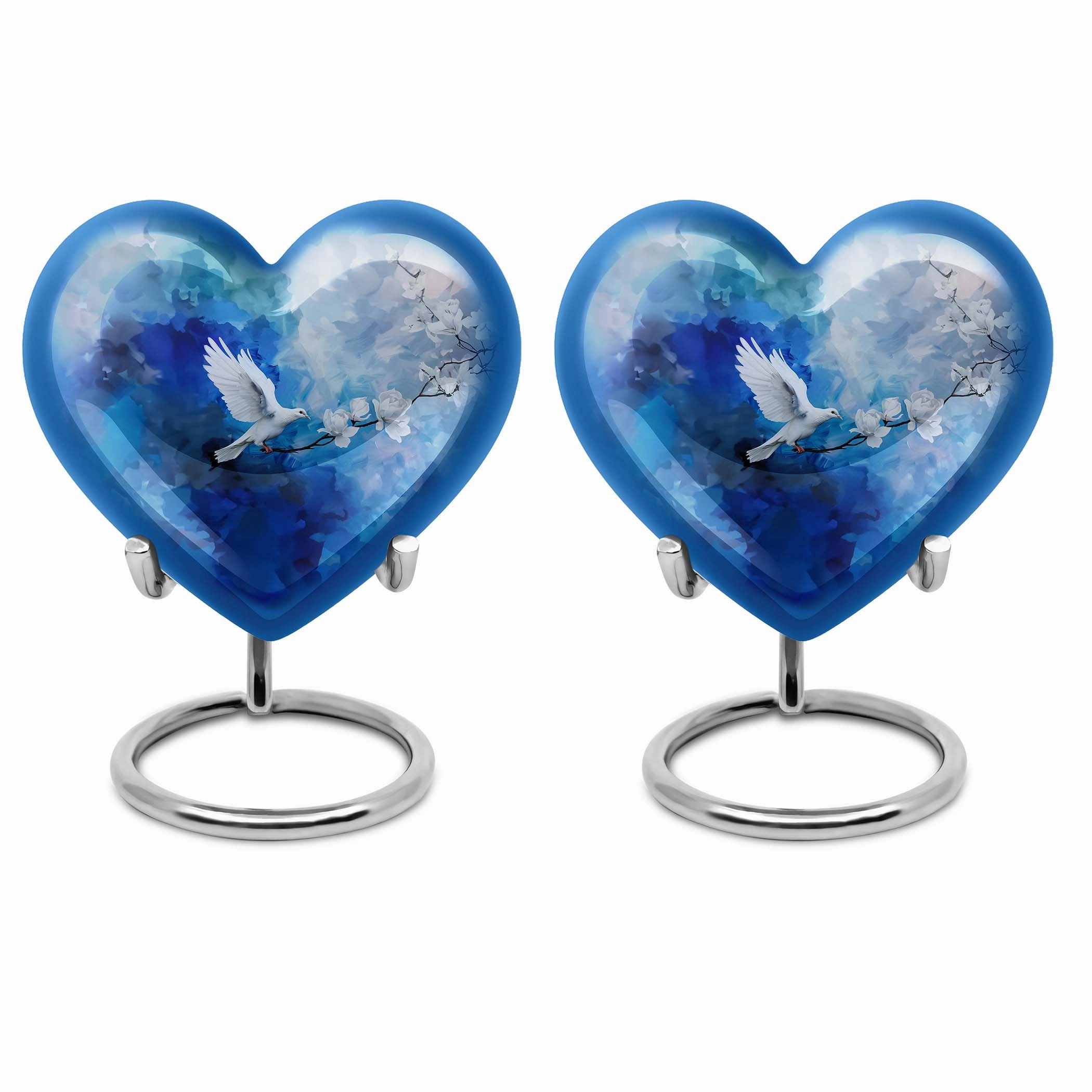 Serenity Dove Embrace - A Dignified Funeral Urn For Memorial