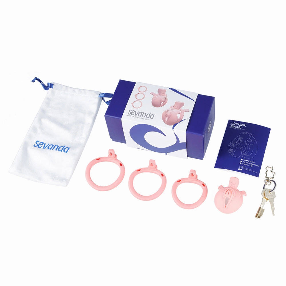 Sevanda Pink Pride Lockable Vulva Chastity Cage