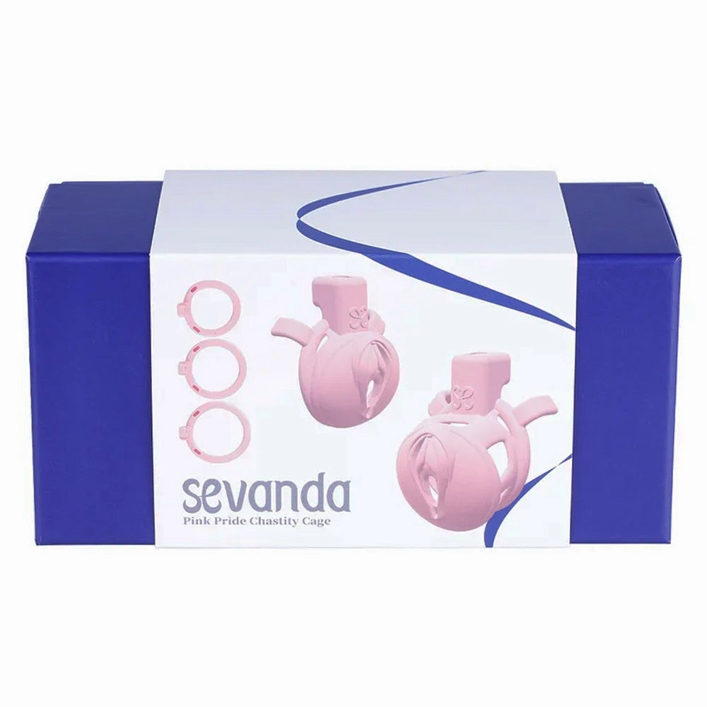 Sevanda Pink Pride Lockable Vulva Chastity Cage