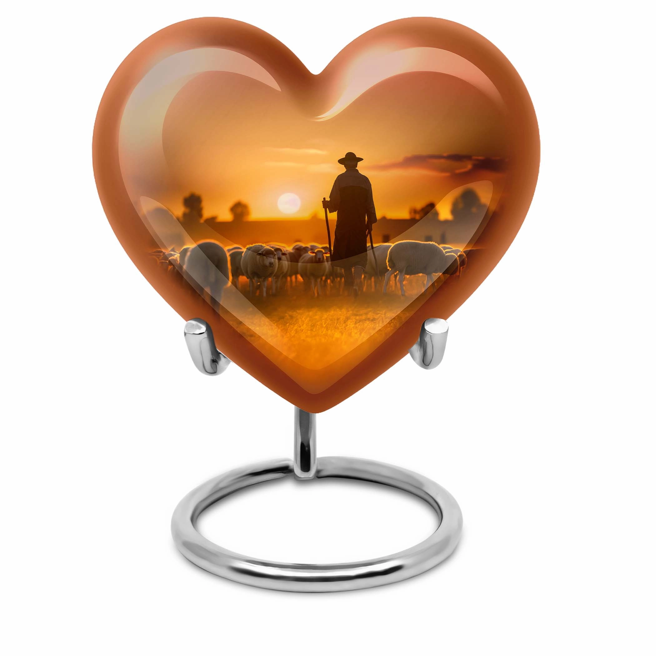 Shepherd Urn Poignantly Poised Memorial and Cremation Tribute