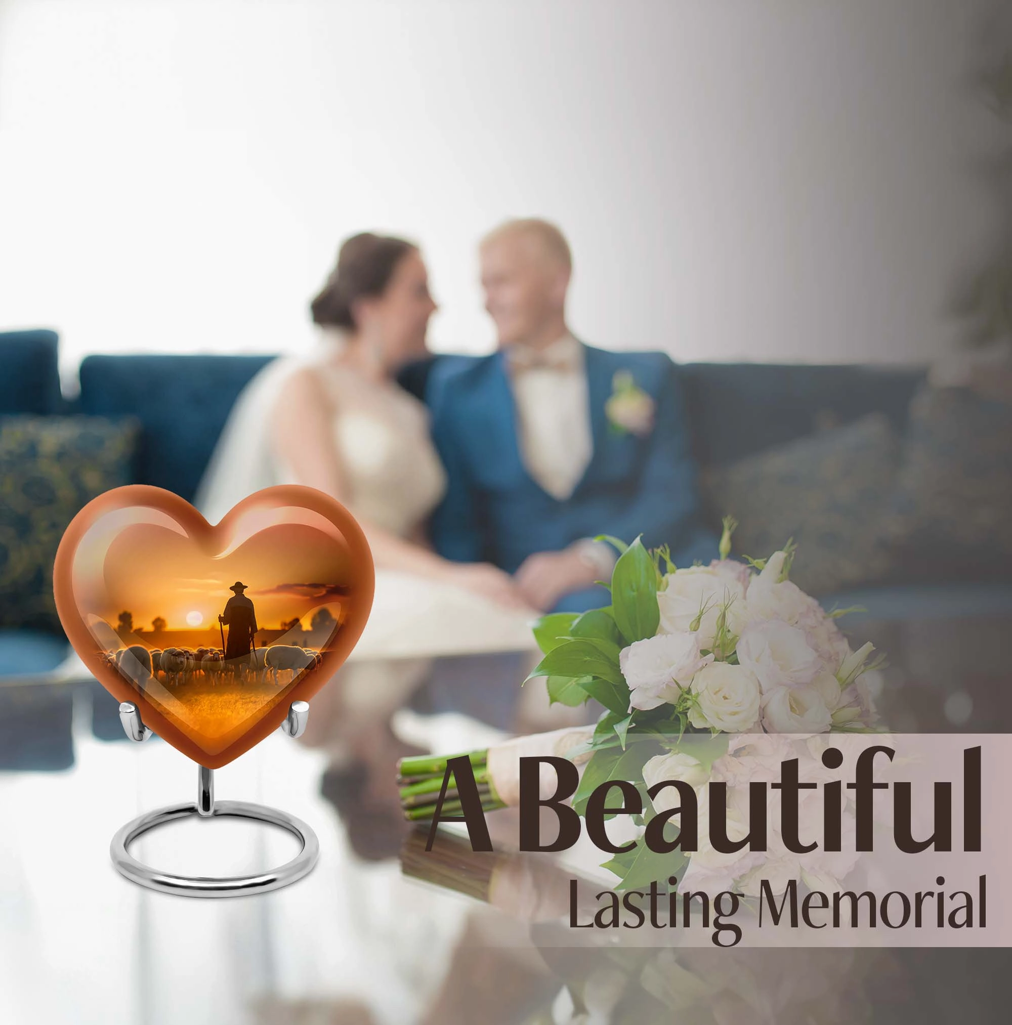 Shepherd Urn Poignantly Poised Memorial and Cremation Tribute