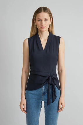 Silk Side Tie Shirt