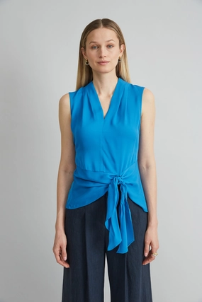 Silk Side Tie Shirt