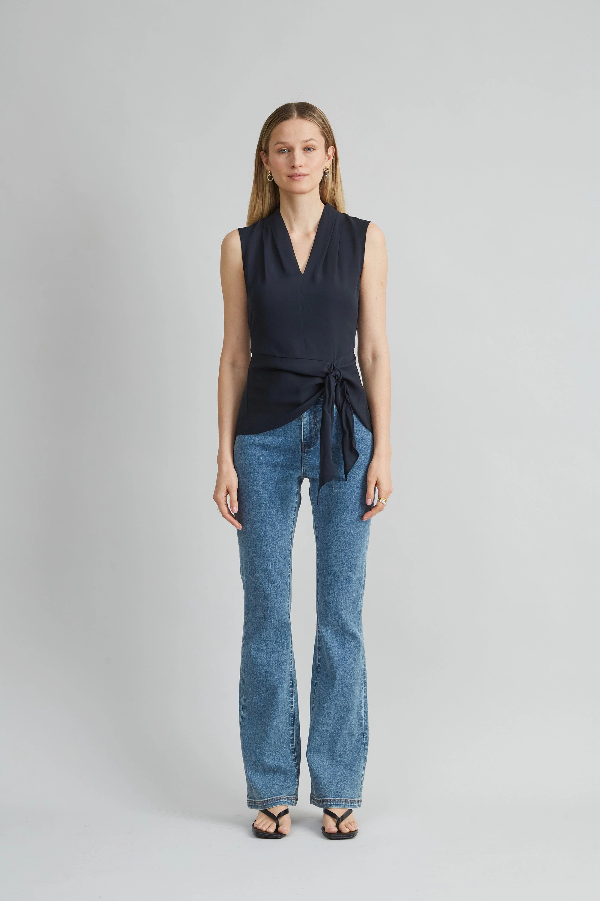 Silk Side Tie Shirt