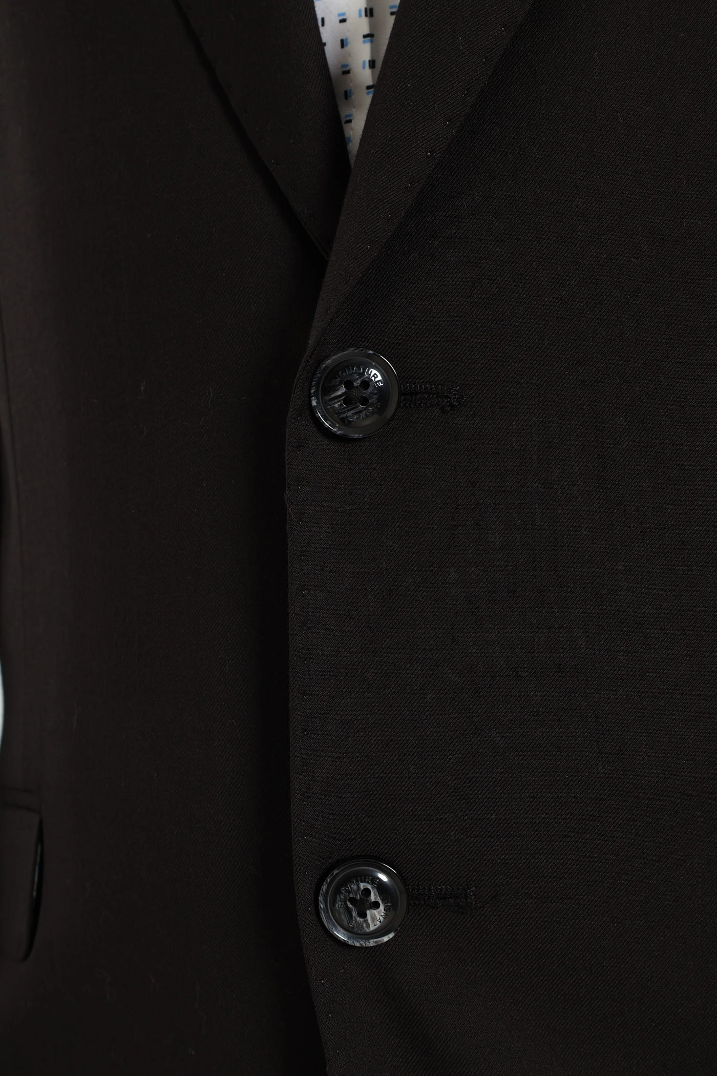 Slim Fit Viscose Blend Jackets - Black
