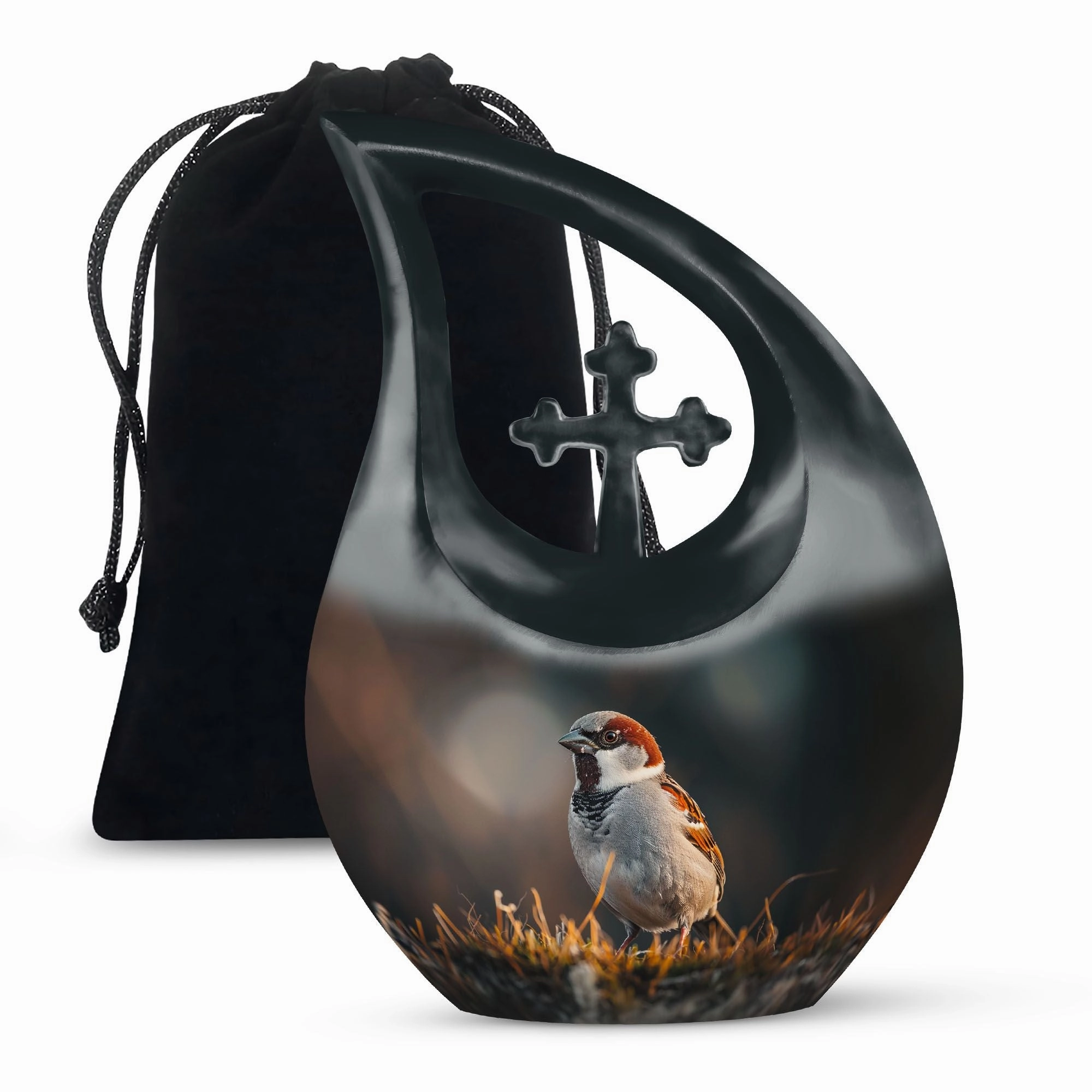 Sparrow Urn: Cremation Urn For Ashes For Adults