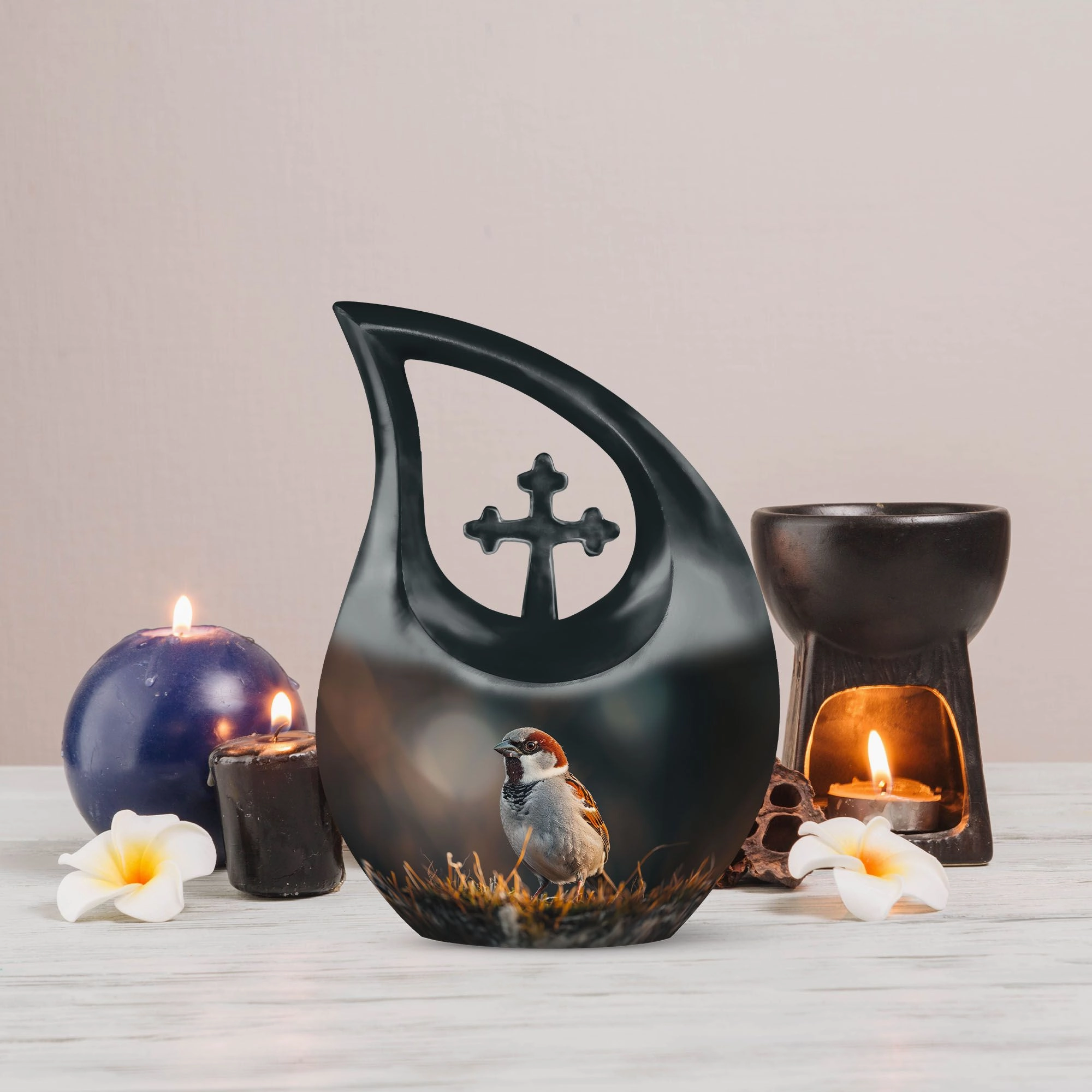 Sparrow Urn: Cremation Urn For Ashes For Adults