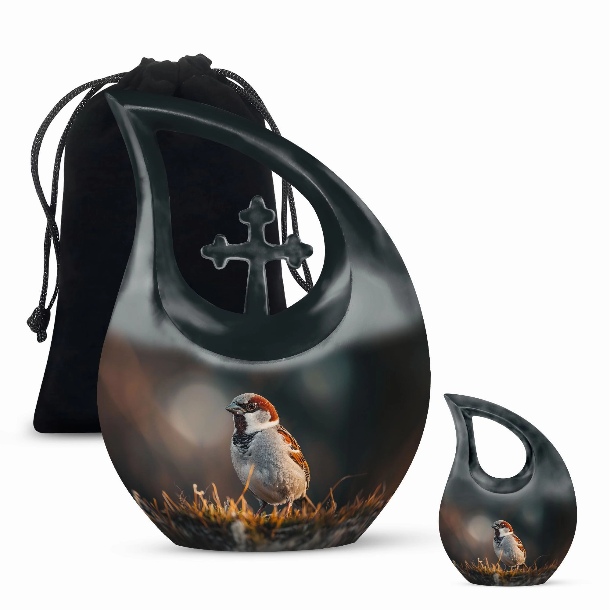 Sparrow Urn: Cremation Urn For Ashes For Adults