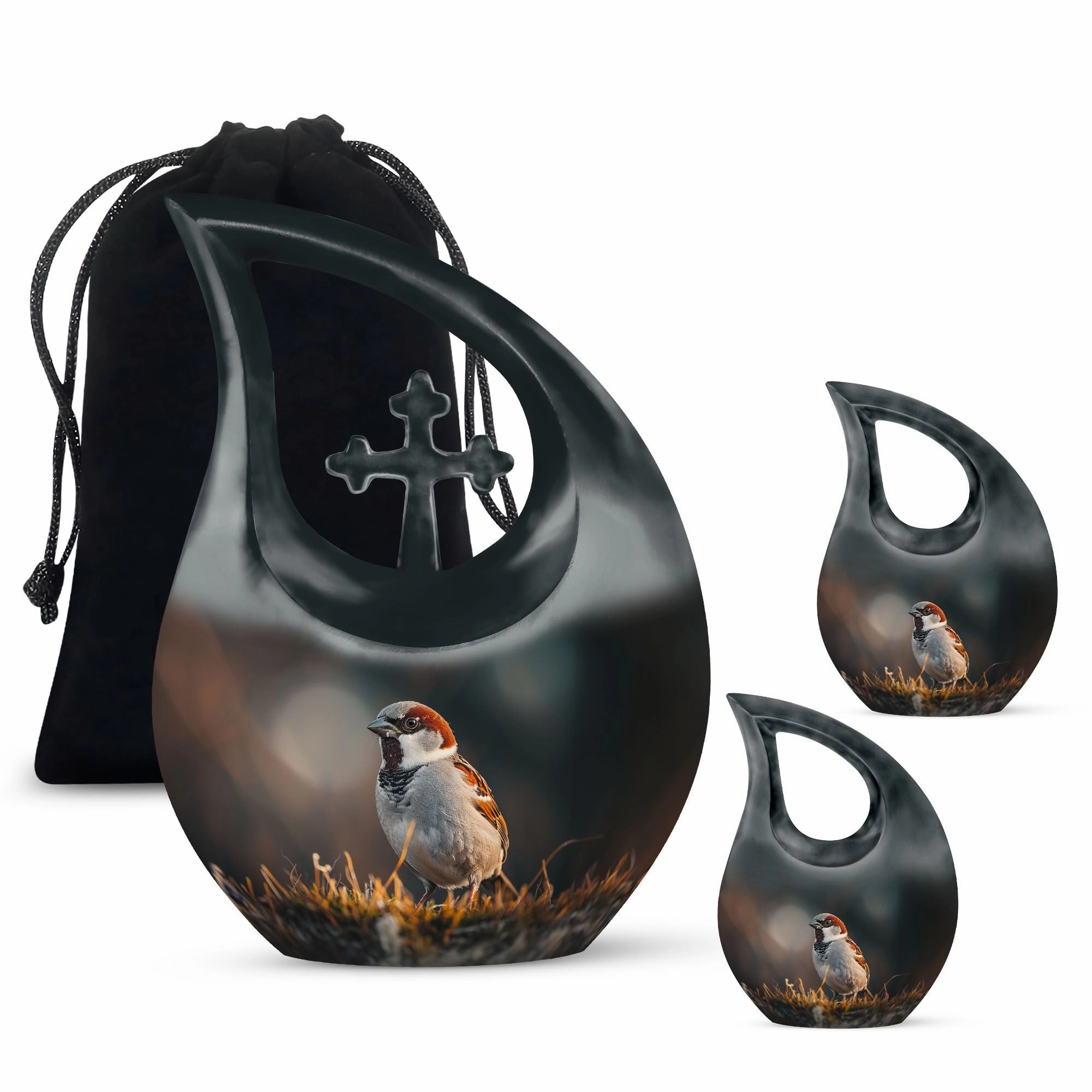 Sparrow Urn: Cremation Urn For Ashes For Adults