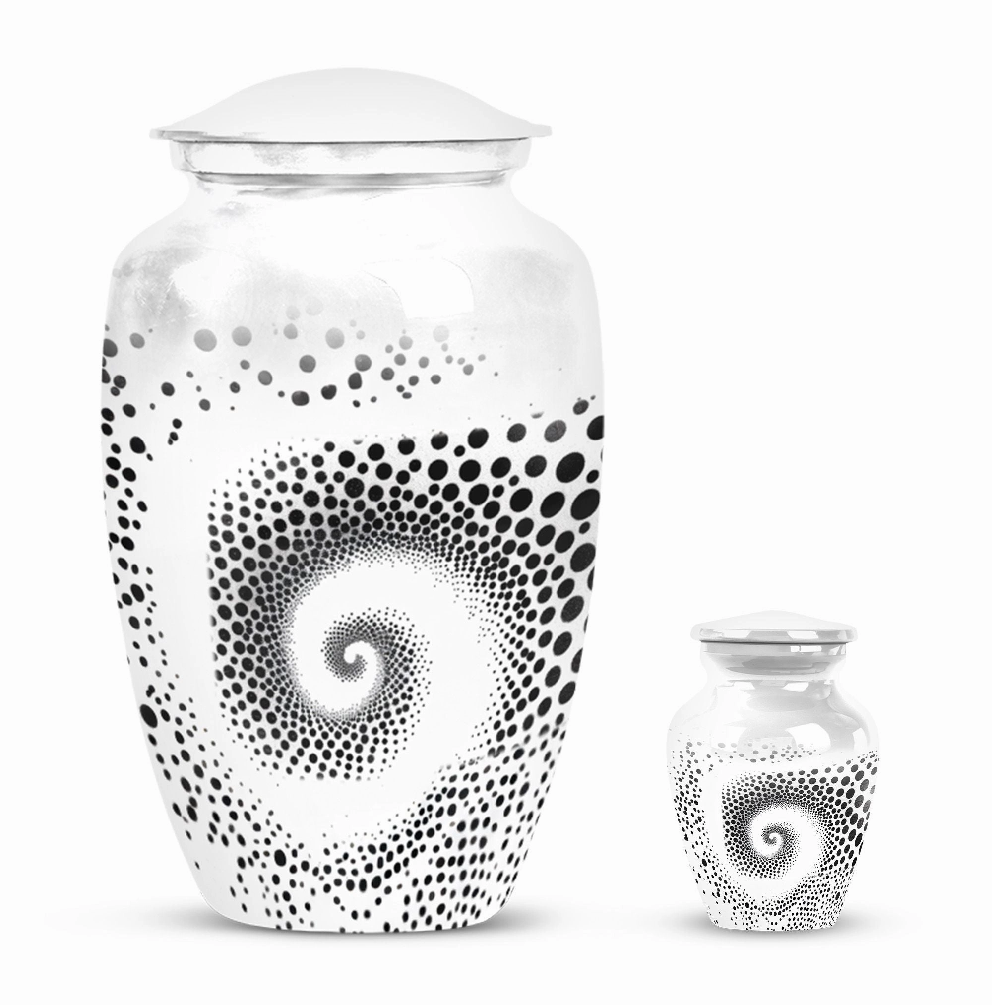 Spiral Ascendancy: Elegant Burial Urn for your Loved One's  Ashes