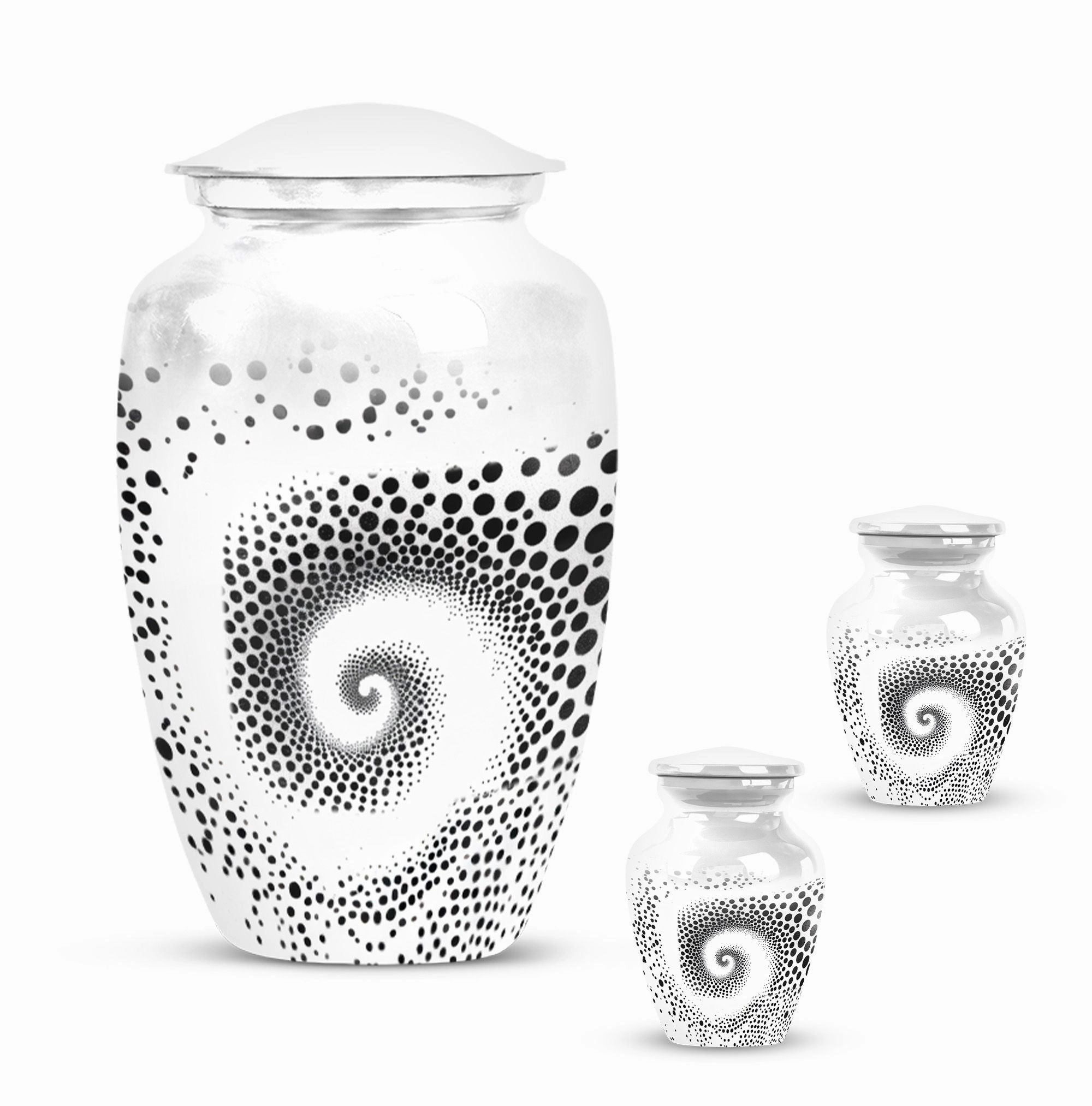 Spiral Ascendancy: Elegant Burial Urn for your Loved One's  Ashes