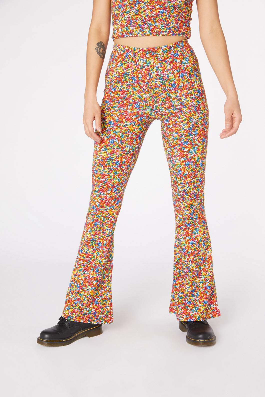 Sprinkle Cotton Flare Pant