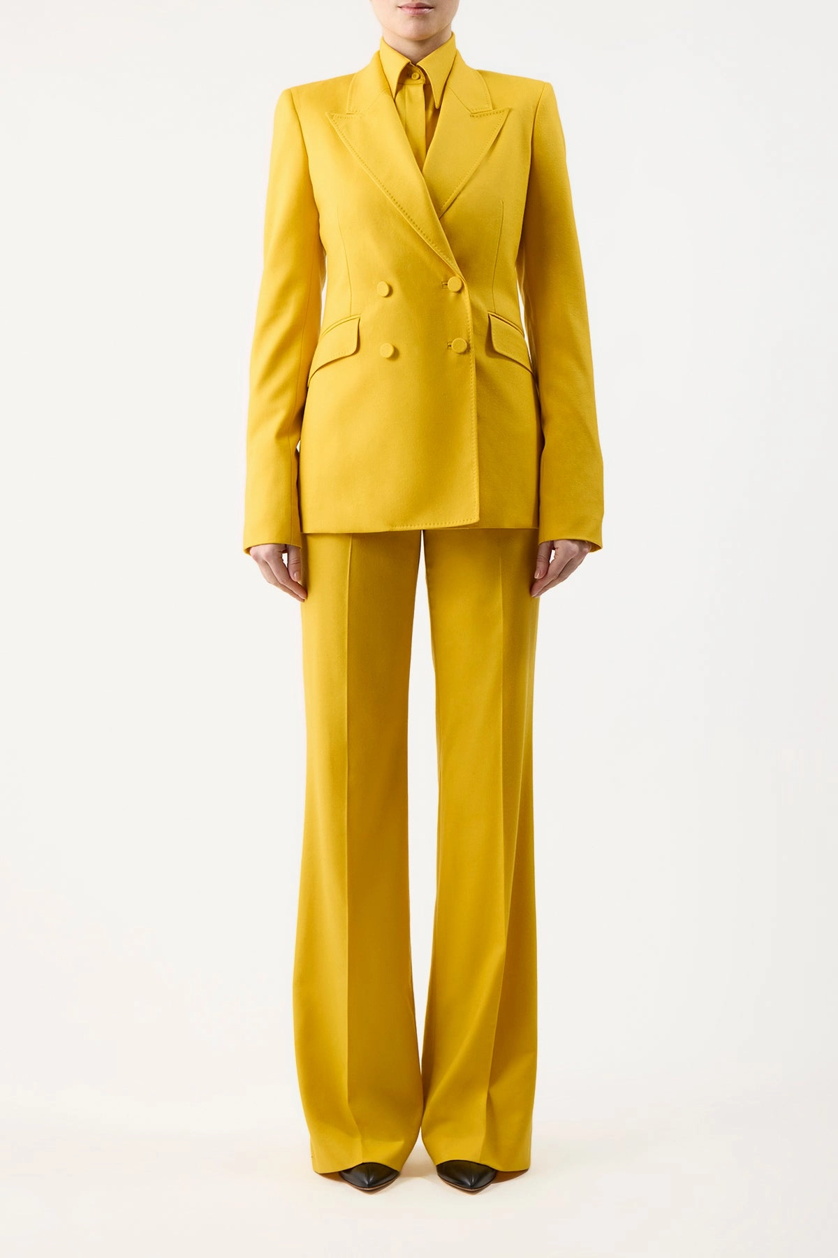 Stephanie Blazer in Golden Birch Superfine Wool