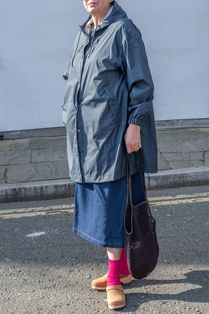 Tantä Mis Navy Raincoat