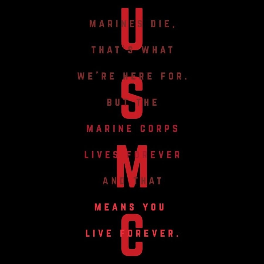 USMC - Women's Lives Forever Boyfriend Fit T-Shirt - Black