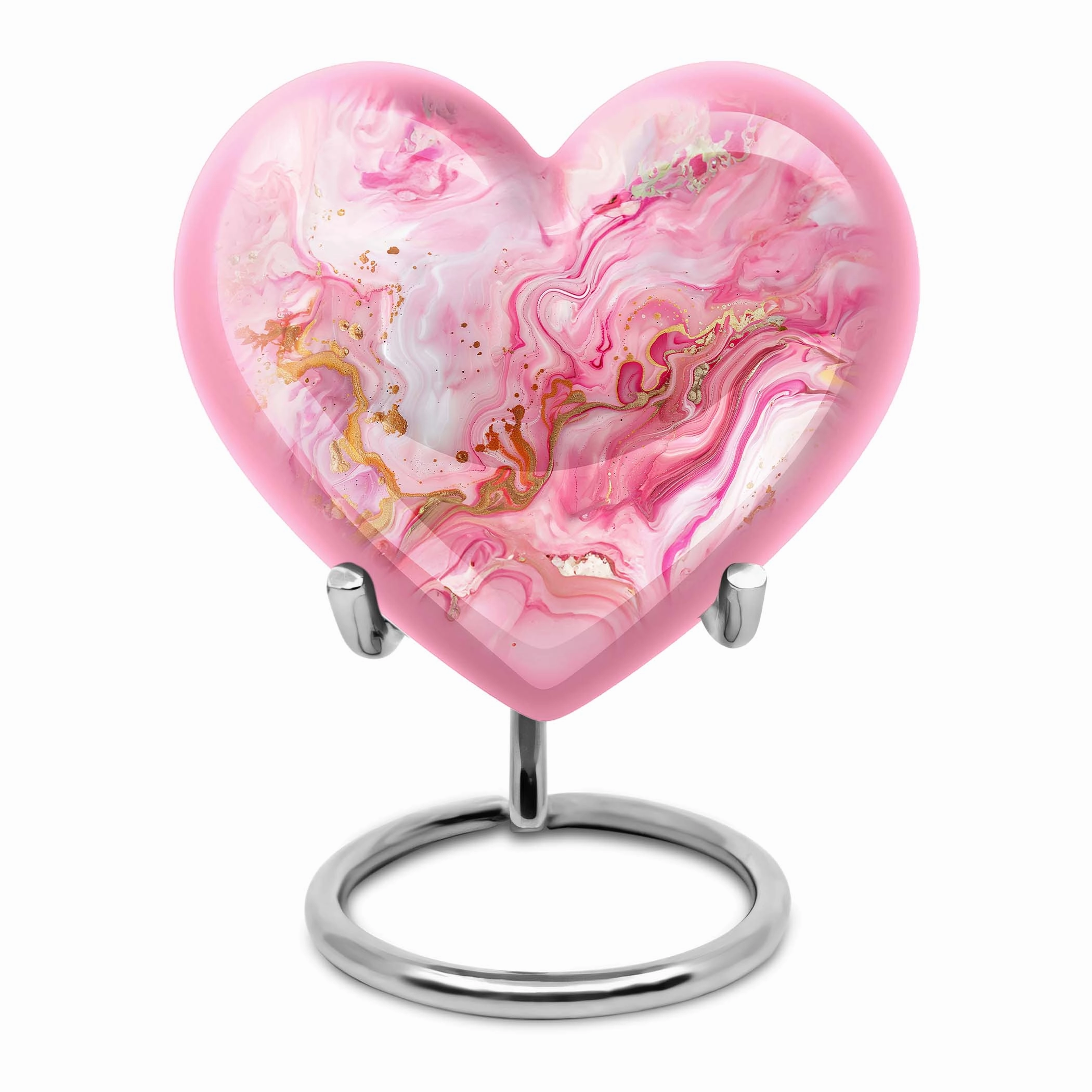 Vibrant Swirl Tribute: Adorned Cremation Urn for Cherished Women