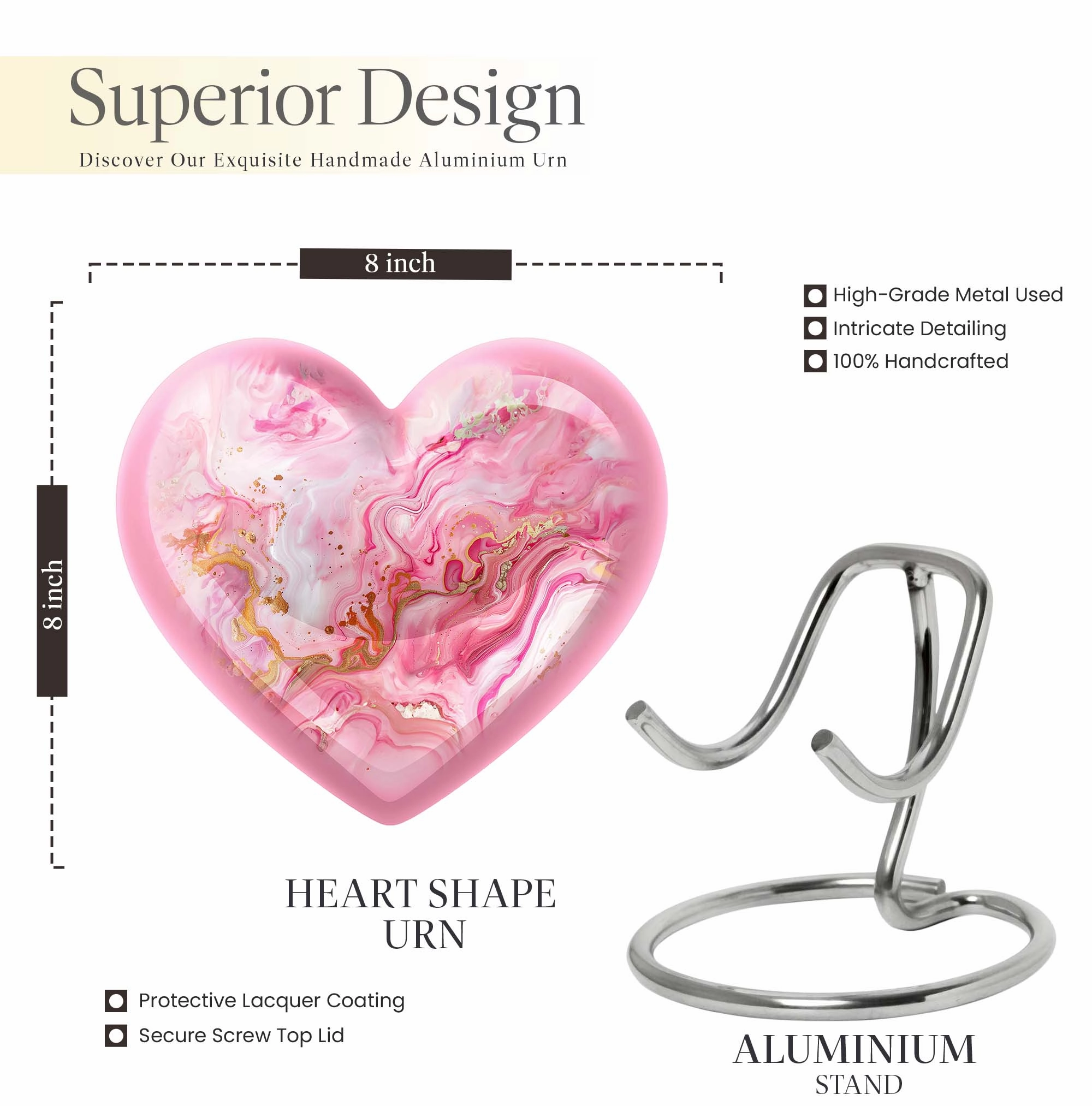 Vibrant Swirl Tribute: Adorned Cremation Urn for Cherished Women