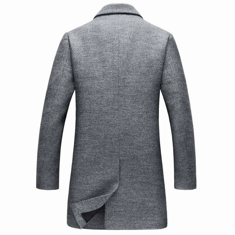 West Louis™ Wool Blends Men Overcoat