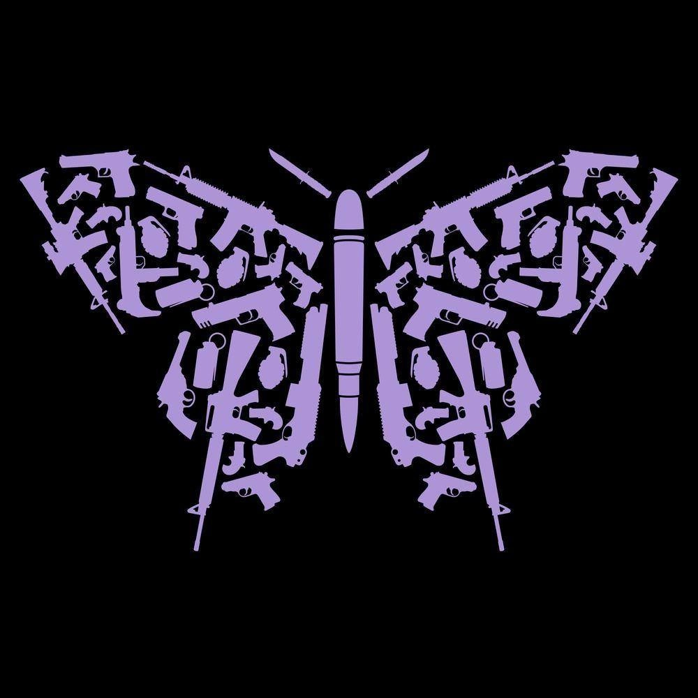 Women's 2A Butterfly Hoodie - Black