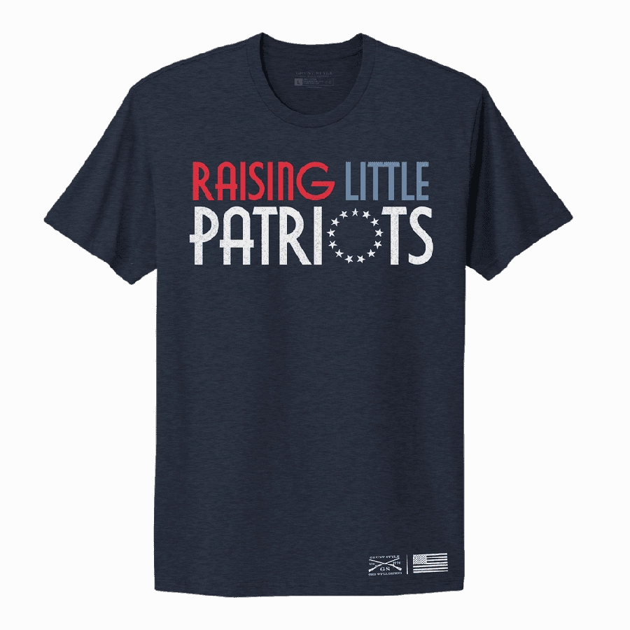 Women's Raising Little Patriots Boyfriend Fit T-Shirt - Midnight Navy