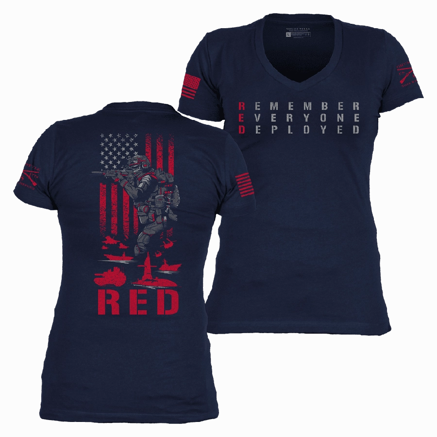 Women's RED Friday V-Neck - Midnight Navy