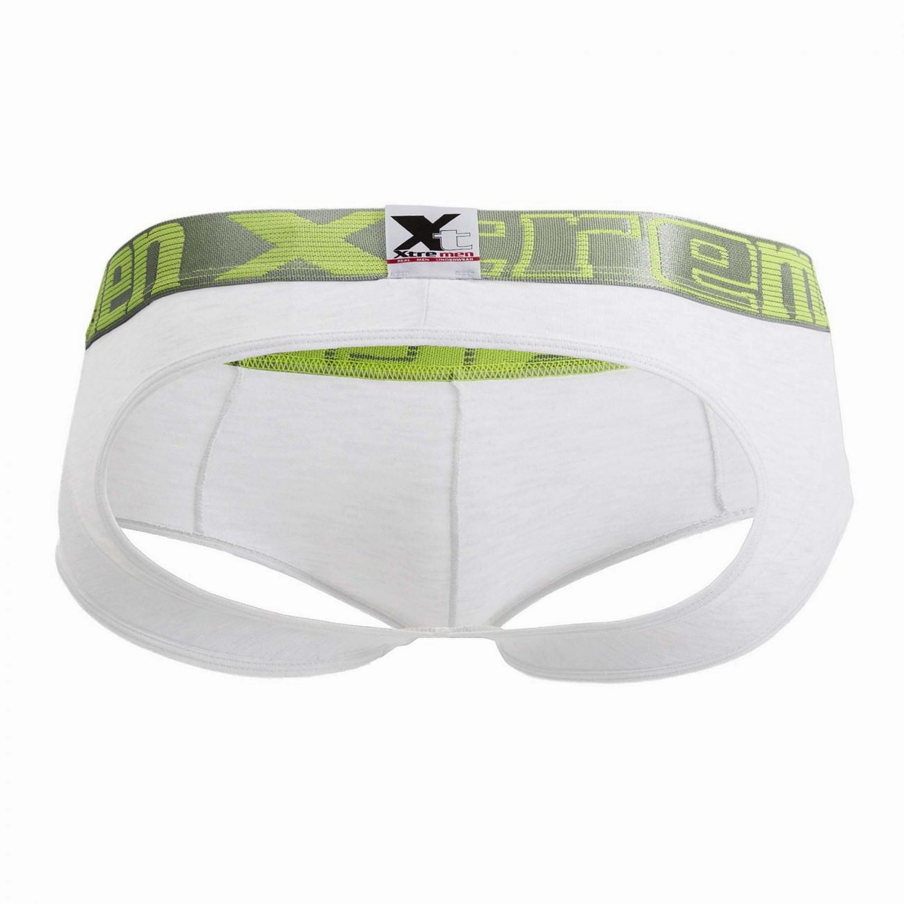 Xtremen 91032 Butt lifter Jockstrap Color White-Silver