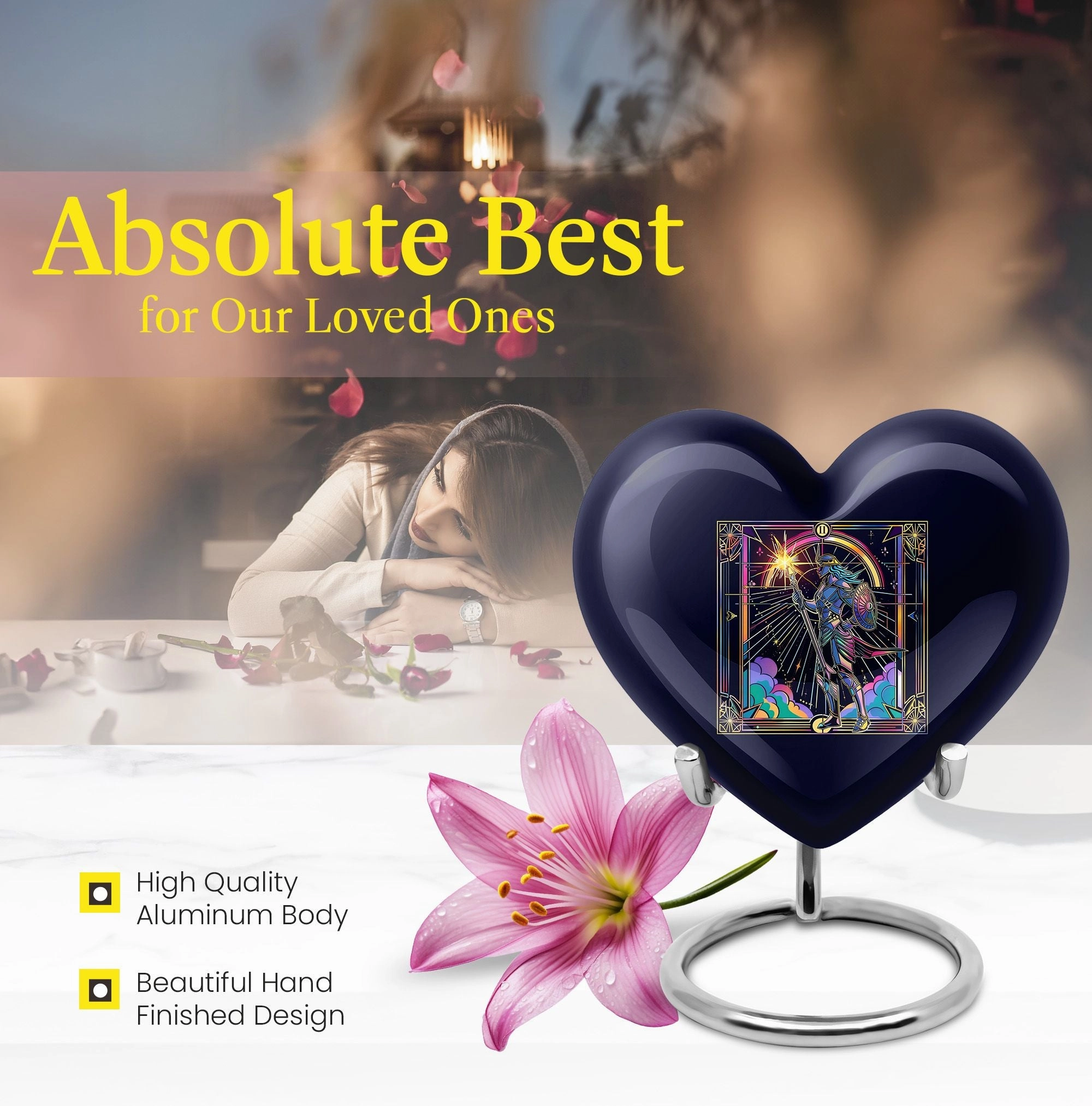 Zodiac Memorial Tribute – Large Urn ideal for Remembrance